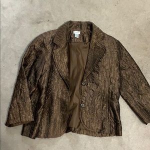 Chico’s size 2 women’s brown jacket